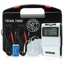 TENS 7000 Digital TENS Machine With Accessories - TENS Unit Muscle Stimulator For Back Pain, General Pain Relief, Neck Pain, Muscle Pain 